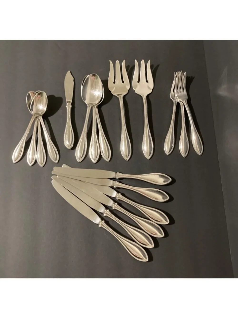 Oneida Arbor American Harmony Flatware And Serving Pieces Lot of 19